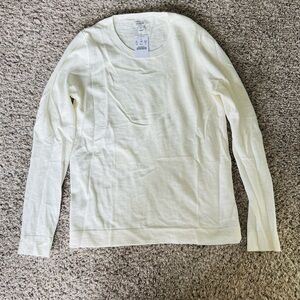 Cream Long Sleeve Top